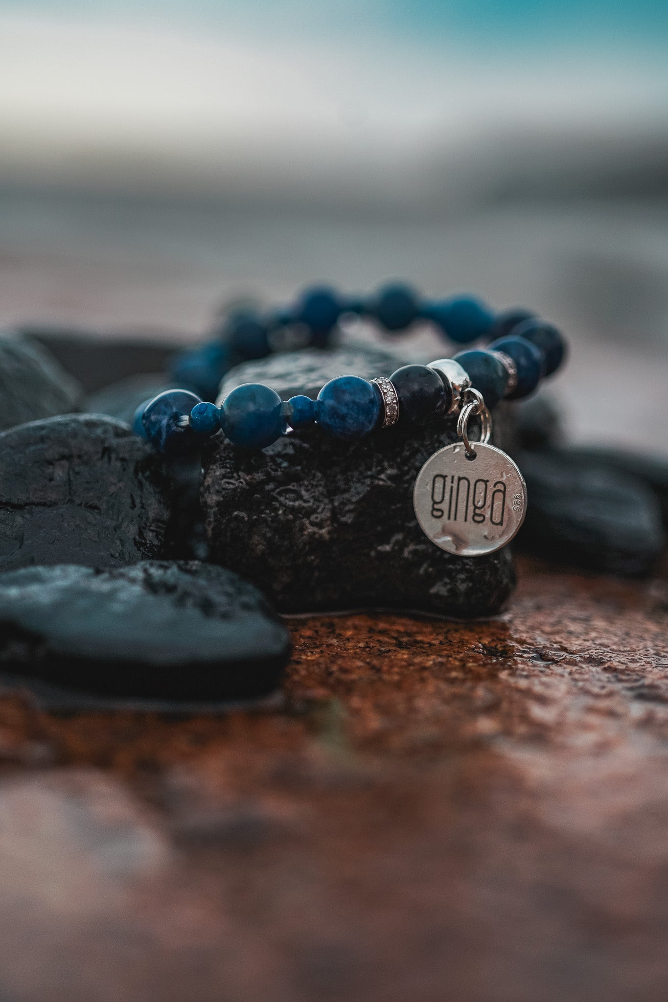 Lapis Lazuli Bracelet with Love Runes