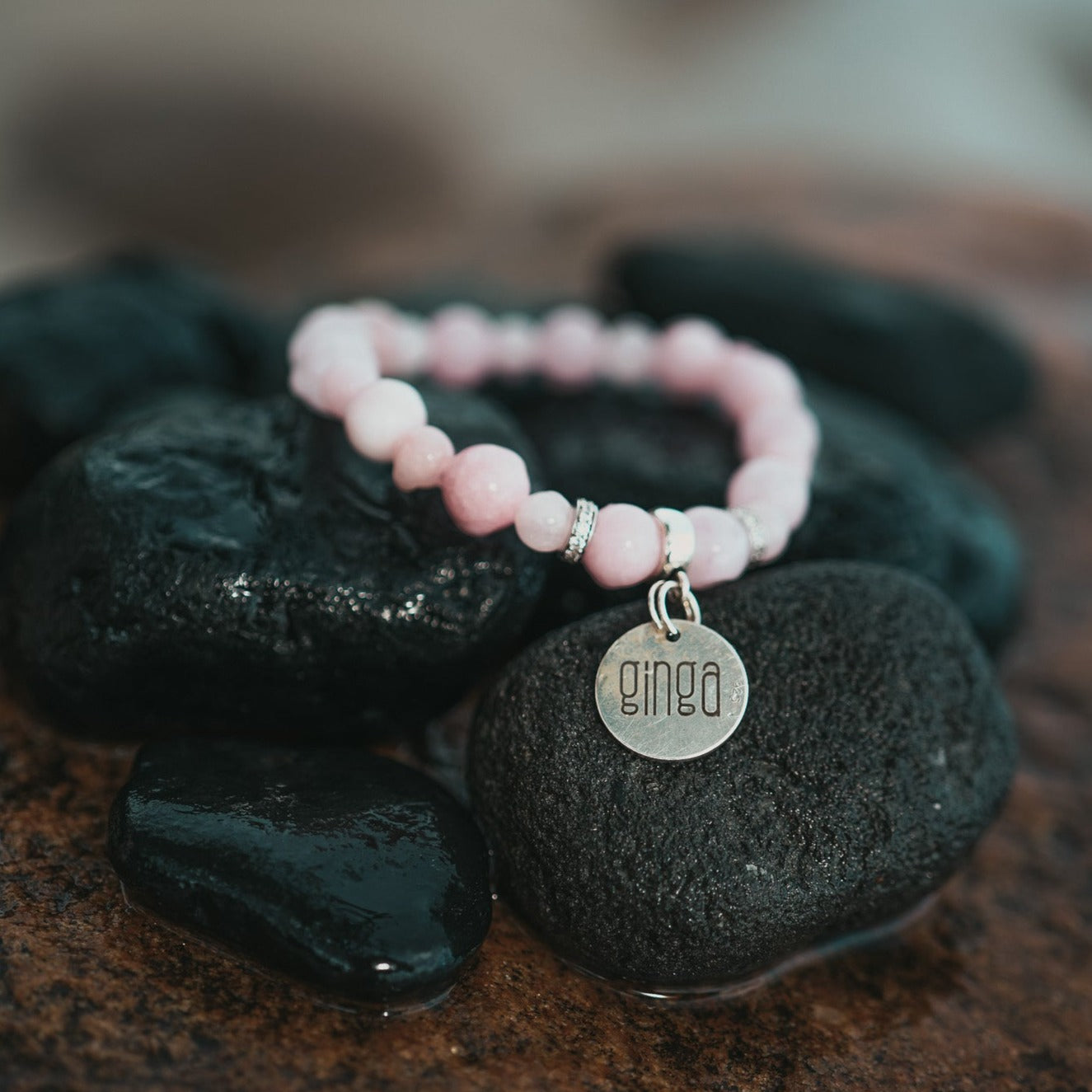 Kunzite Bracelet with Love Runes